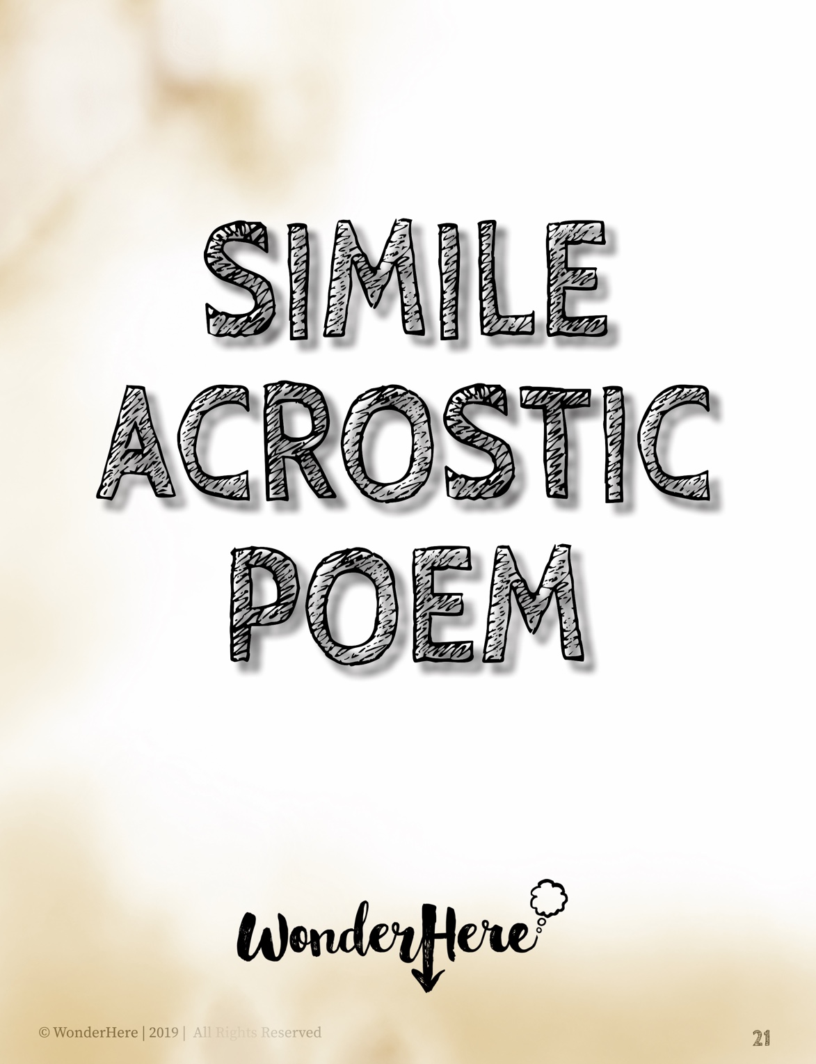 Simile Acrostic Poem - WonderHere